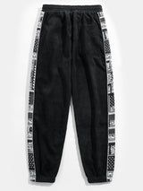 Jerome - Paisley Print Corduroy Trousers