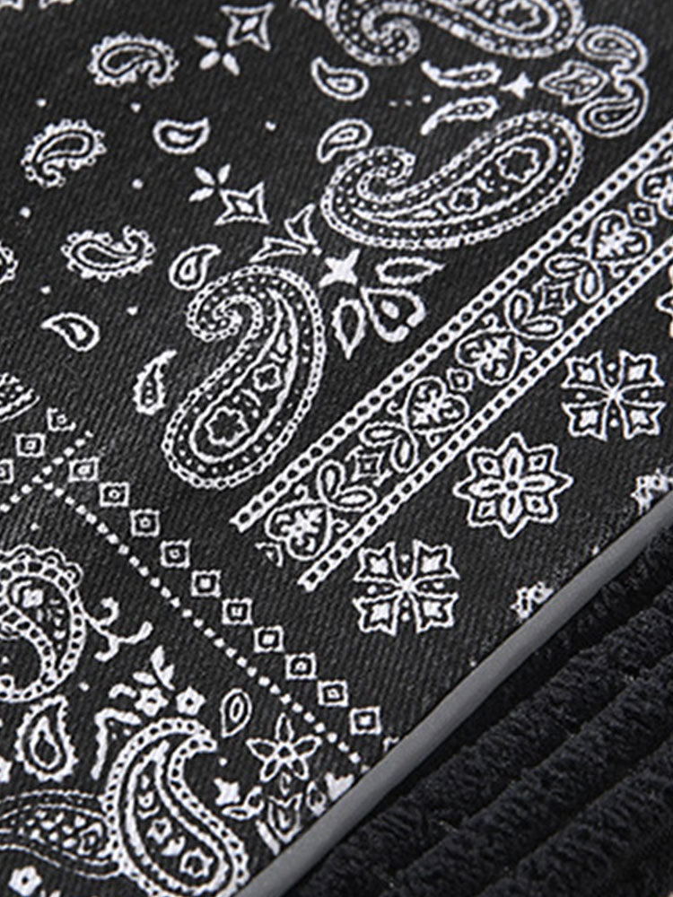 Jerome - Paisley Print Corduroy Trousers