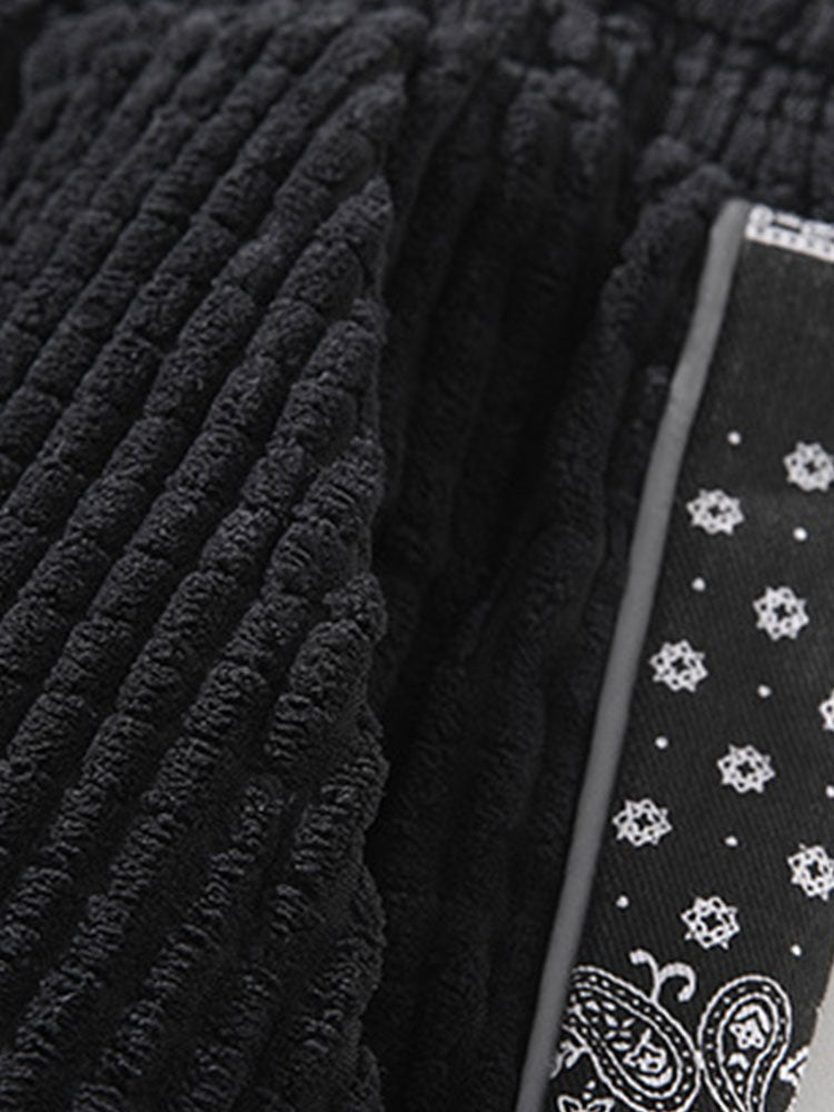 Jerome - Paisley Print Corduroy Trousers