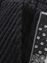Jerome - Paisley Print Corduroy Trousers