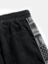 Jerome - Paisley Print Corduroy Trousers