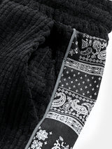 Jerome - Paisley Print Corduroy Trousers