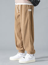 Francois - Corduroy Joggers with Drawstring