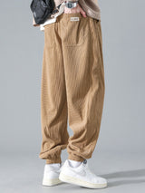 Francois - Corduroy Joggers with Drawstring
