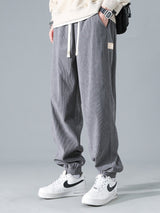 Francois - Corduroy Joggers with Drawstring