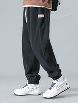 Francois - Corduroy Joggers with Drawstring