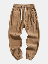 Francois - Corduroy Joggers with Drawstring
