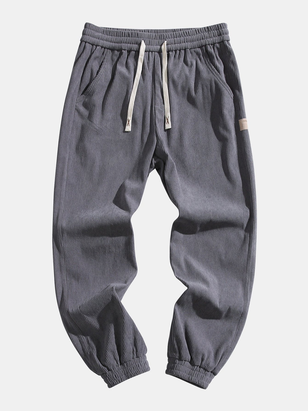 Francois - Corduroy Joggers with Drawstring