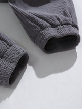Francois - Corduroy Joggers with Drawstring