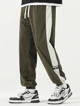 Pierre - Corduroy Joggers with Side Stripe