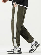 Pierre - Corduroy Joggers with Side Stripe