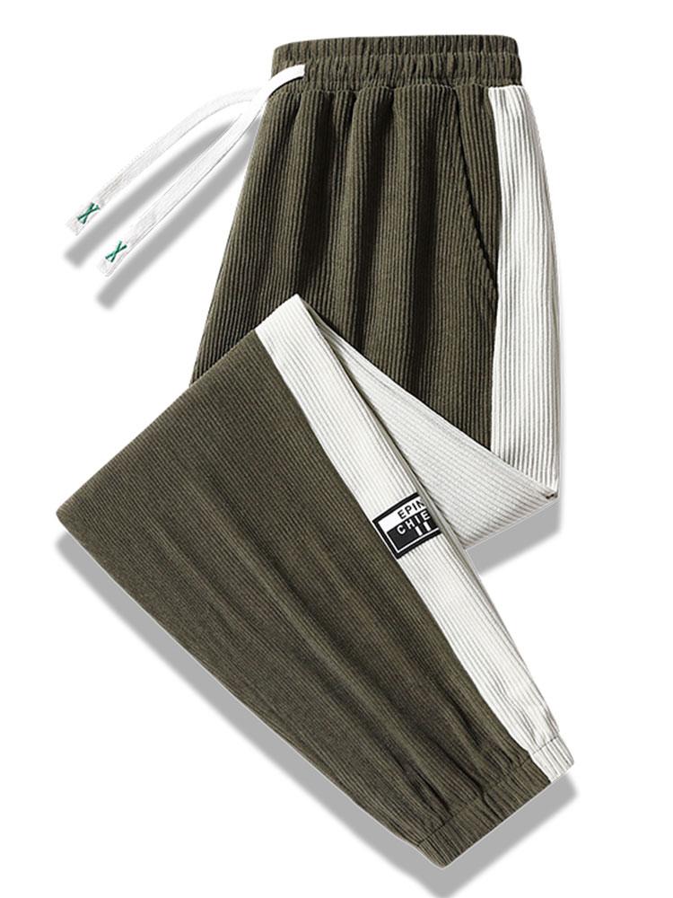 Pierre - Corduroy Joggers with Side Stripe