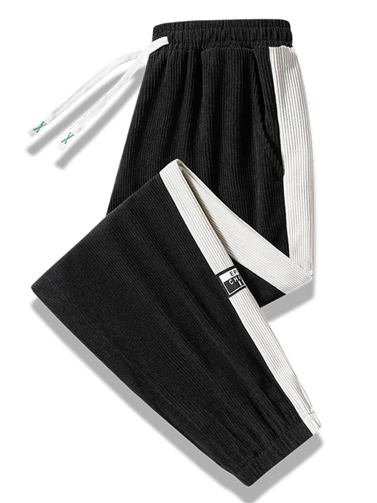 Pierre - Corduroy Joggers with Side Stripe