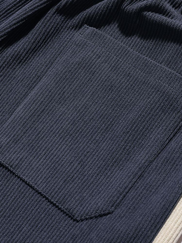 Pierre - Corduroy Joggers with Side Stripe