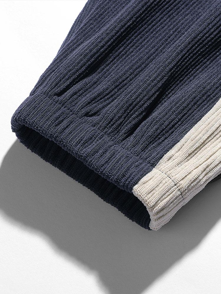 Pierre - Corduroy Joggers with Side Stripe