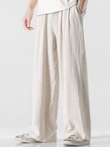 Remi - Wide Leg Linen Cotton Trousers