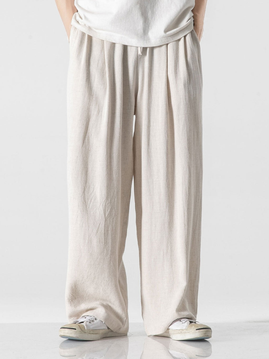 Remi - Wide Leg Linen Cotton Trousers