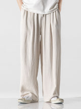 Remi - Wide Leg Linen Cotton Trousers