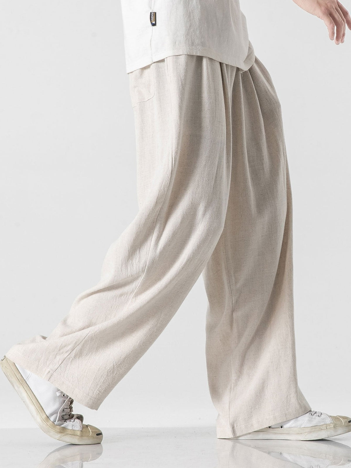 Remi - Wide Leg Linen Cotton Trousers