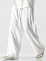 Remi - Wide Leg Linen Cotton Trousers