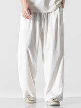 Remi - Wide Leg Linen Cotton Trousers