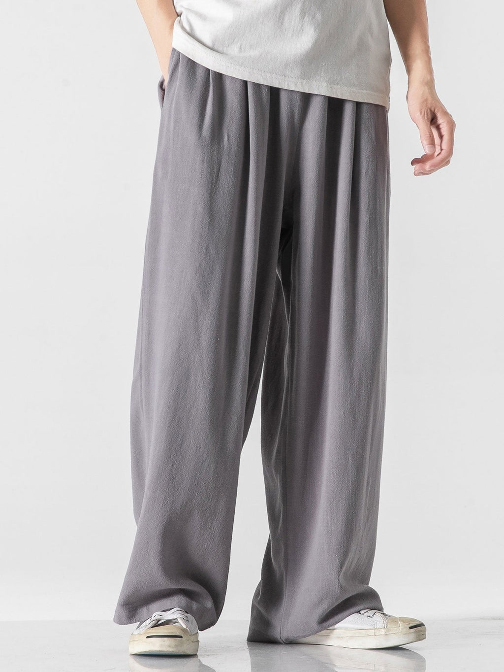 Remi - Wide Leg Linen Cotton Trousers