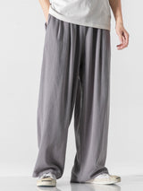 Remi - Wide Leg Linen Cotton Trousers