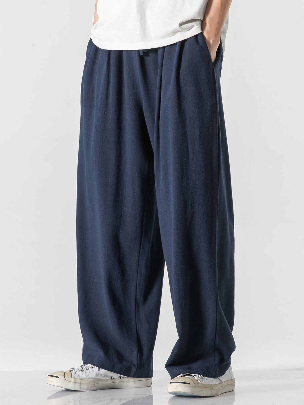 Remi - Wide Leg Linen Cotton Trousers