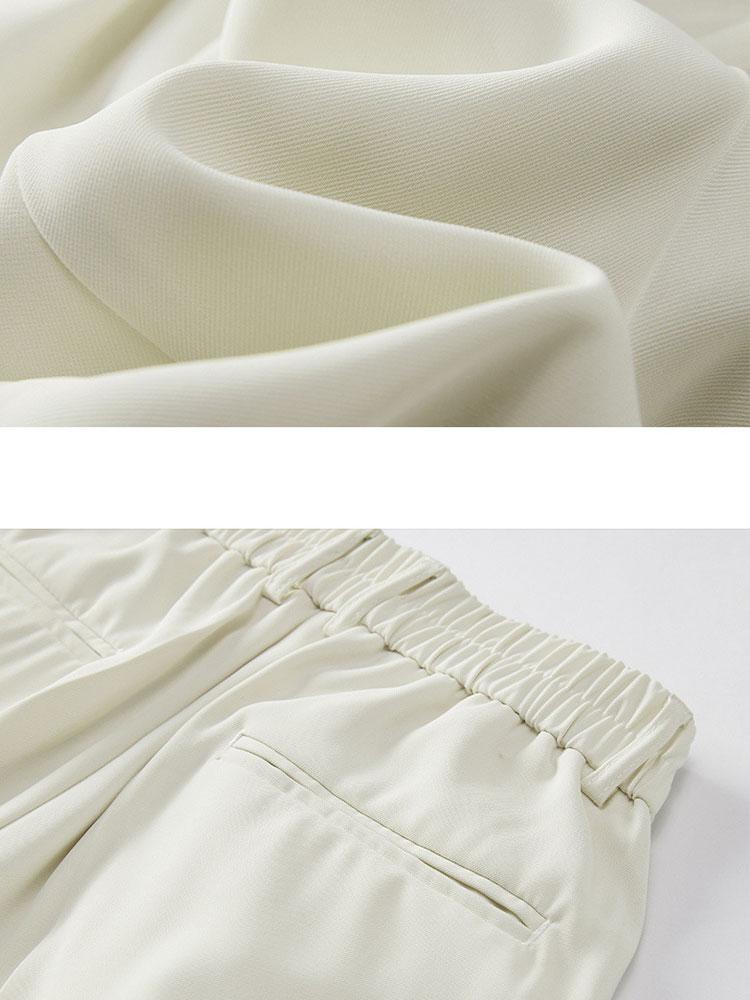 Arthur - Pleated Trousers with Split Hem