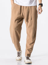 Emile - Linen Harem Trousers with Belt