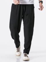 Emile - Linen Harem Trousers with Belt