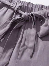 Emile - Linen Harem Trousers with Belt