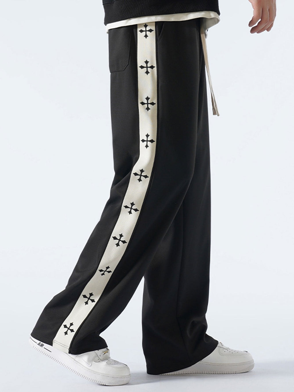 Theo - Relaxed Fit Trousers with Side Stripe