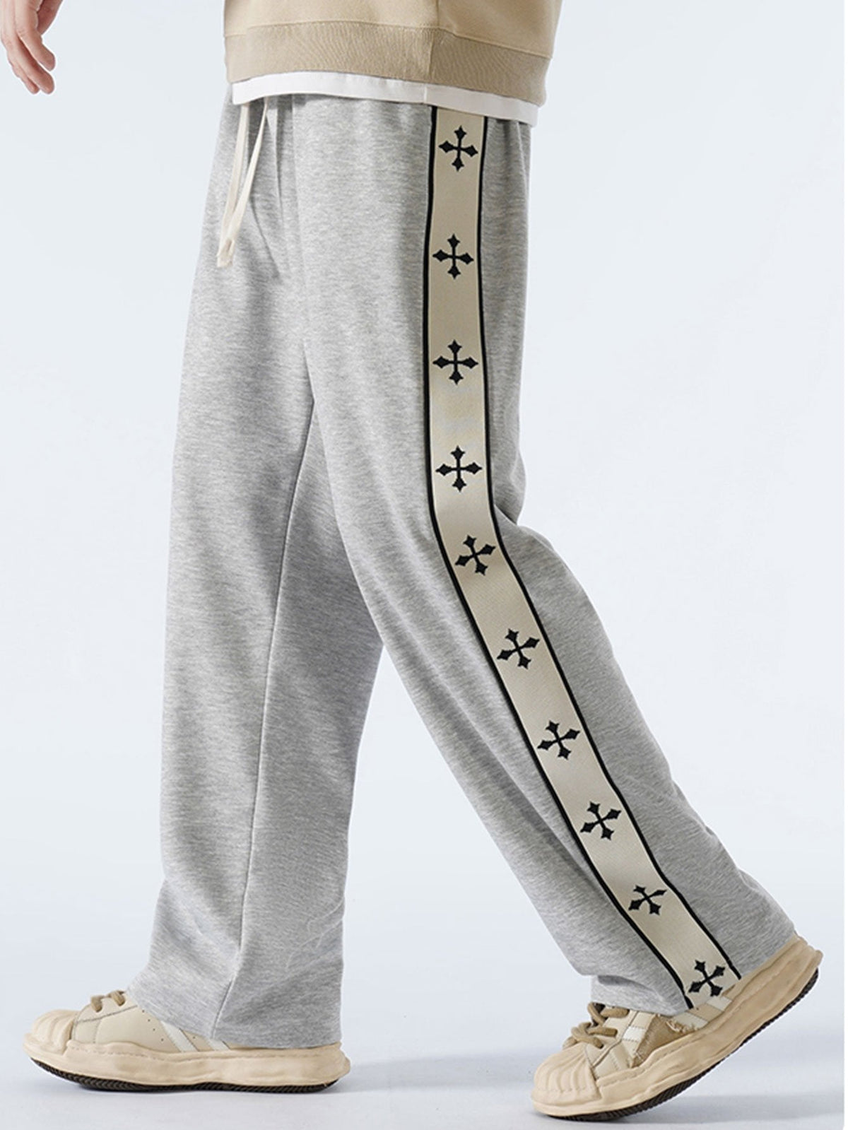 Theo - Relaxed Fit Trousers with Side Stripe