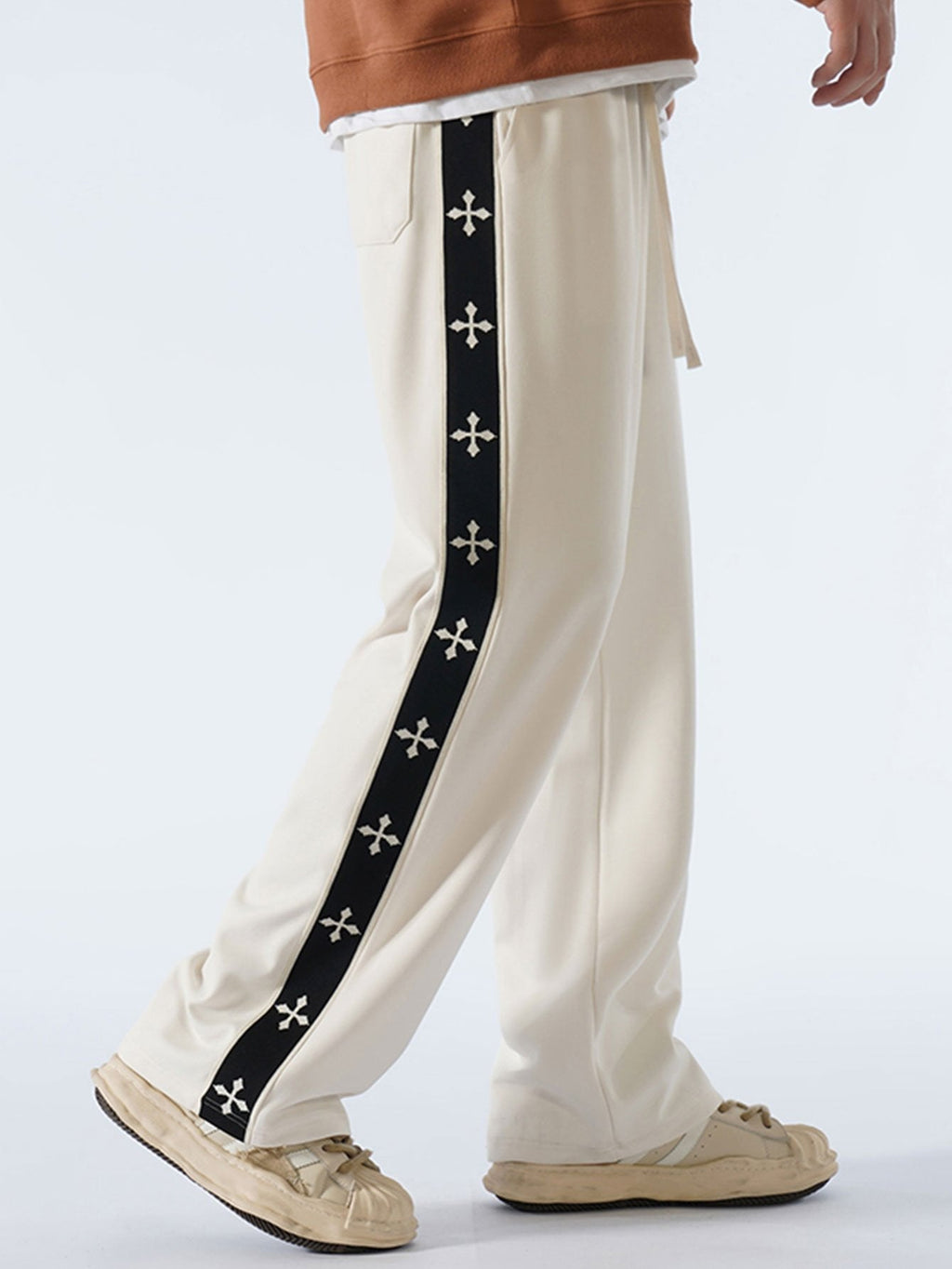 Theo - Relaxed Fit Trousers with Side Stripe