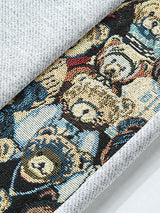 Victor - Straight Leg Trousers with Bear Print