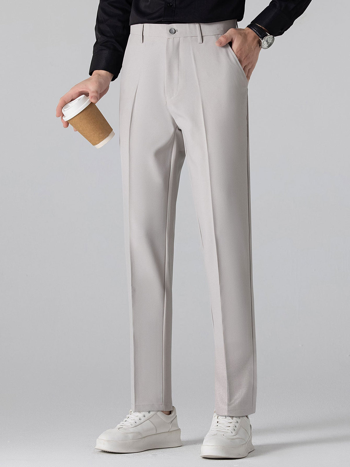 Henri - Slim Fit Tapered Trousers