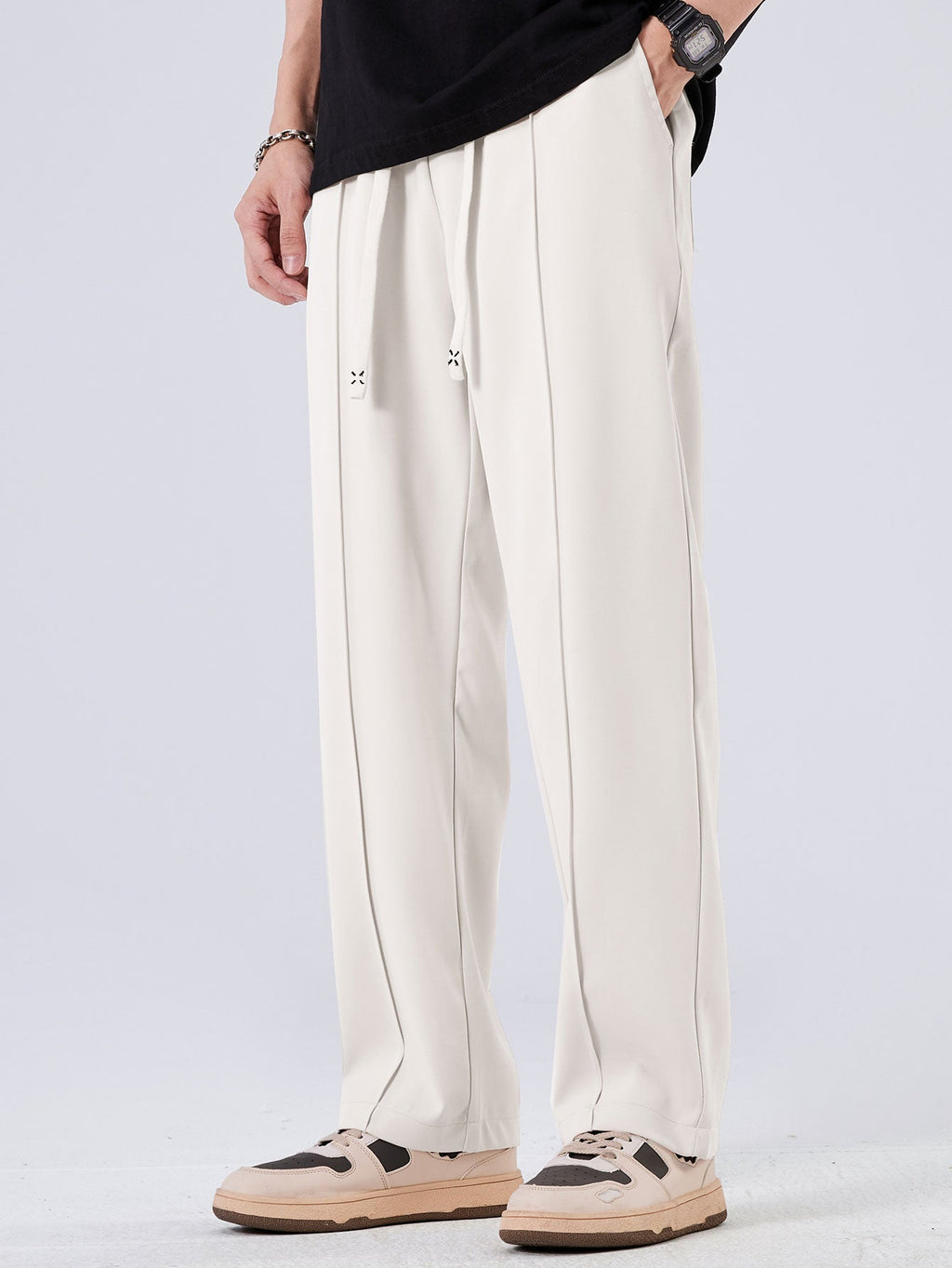 Benoit - Pleated Drawstring Trousers