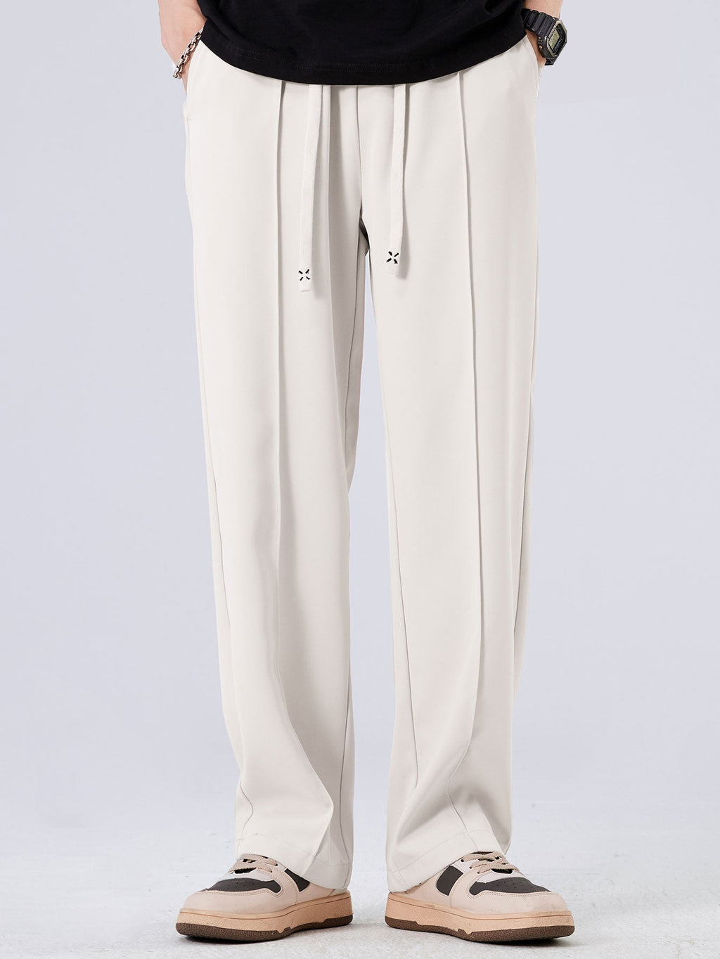 Benoit - Pleated Drawstring Trousers