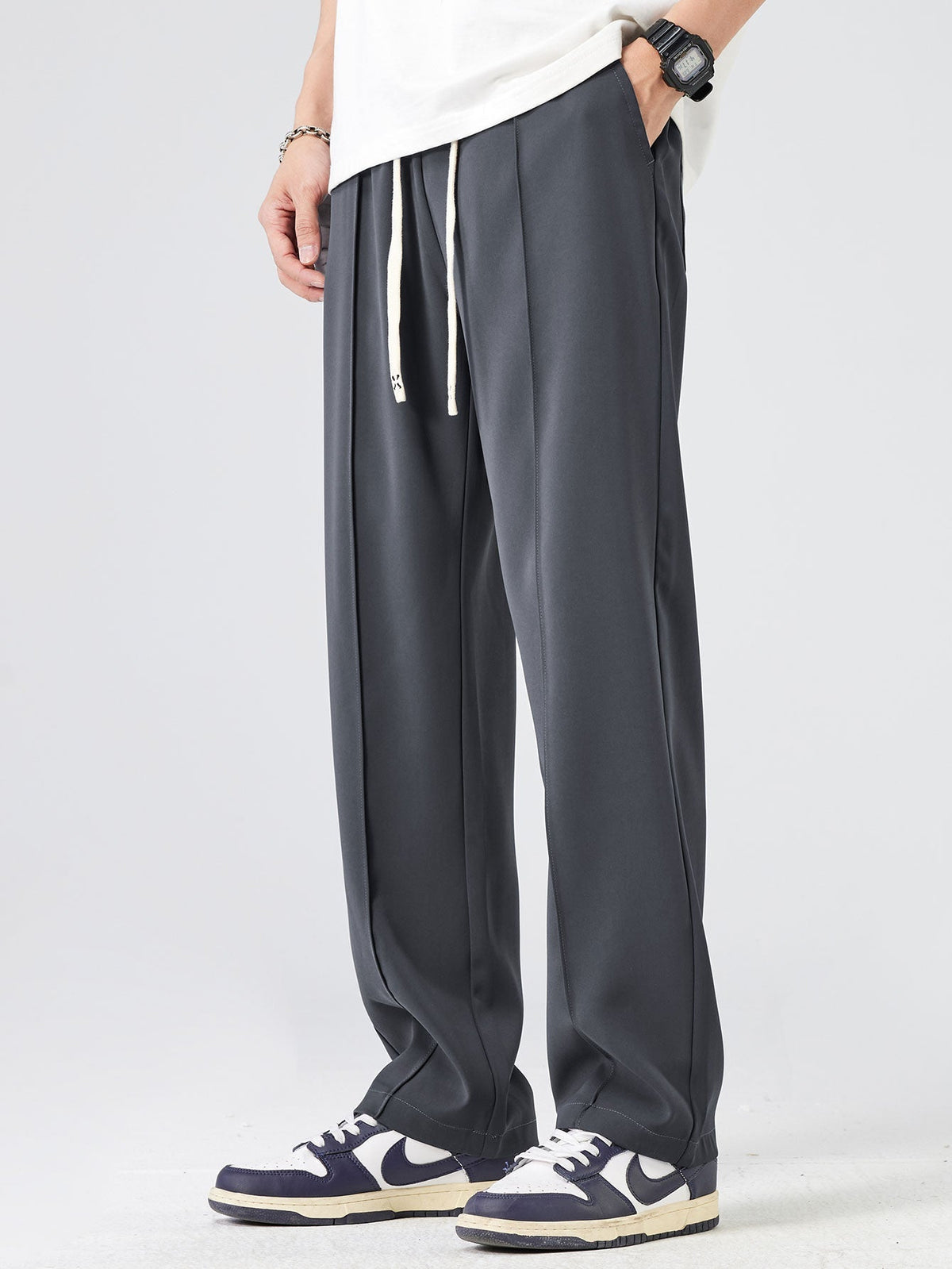 Benoit - Pleated Drawstring Trousers