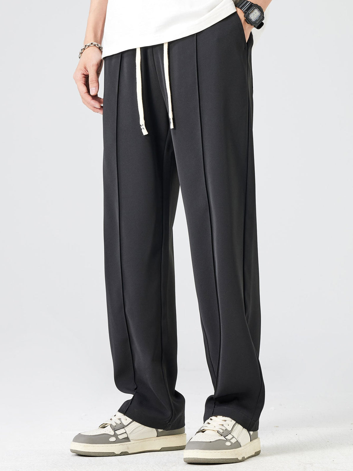 Benoit - Pleated Drawstring Trousers