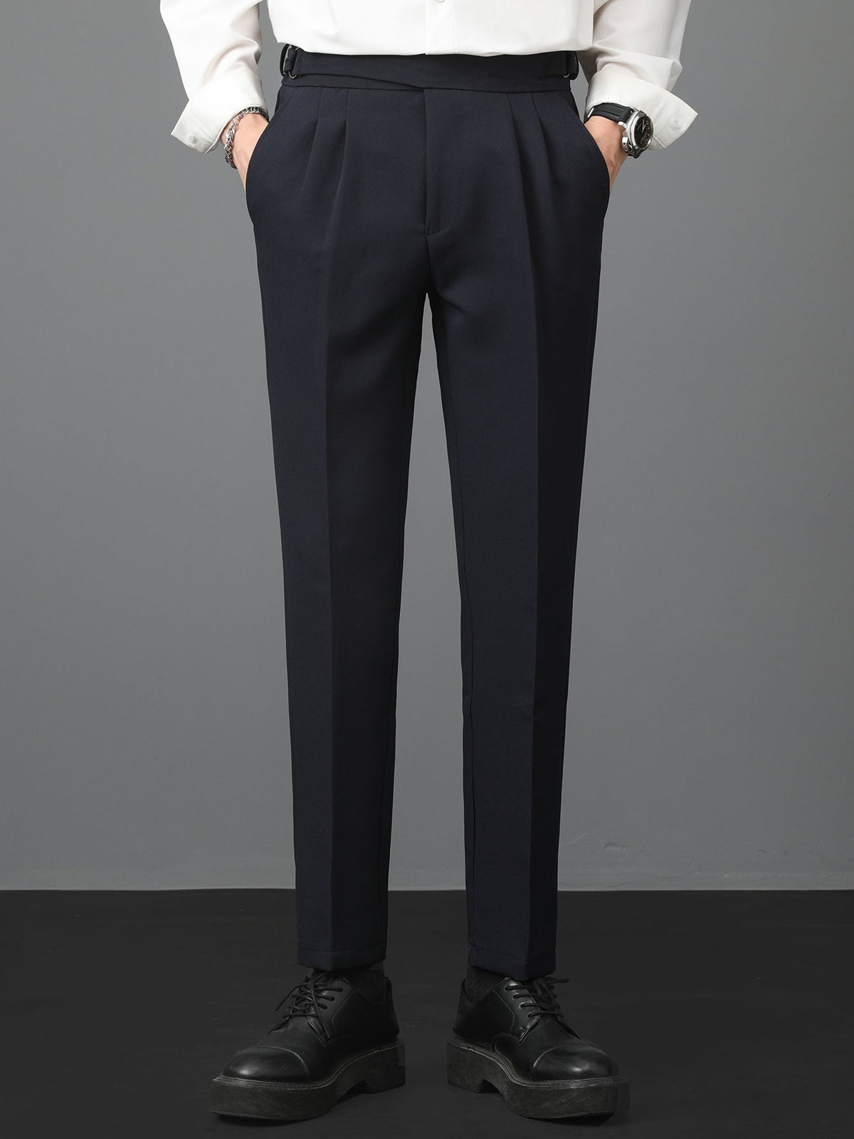 Rene - High Waist Slim Fit Trousers