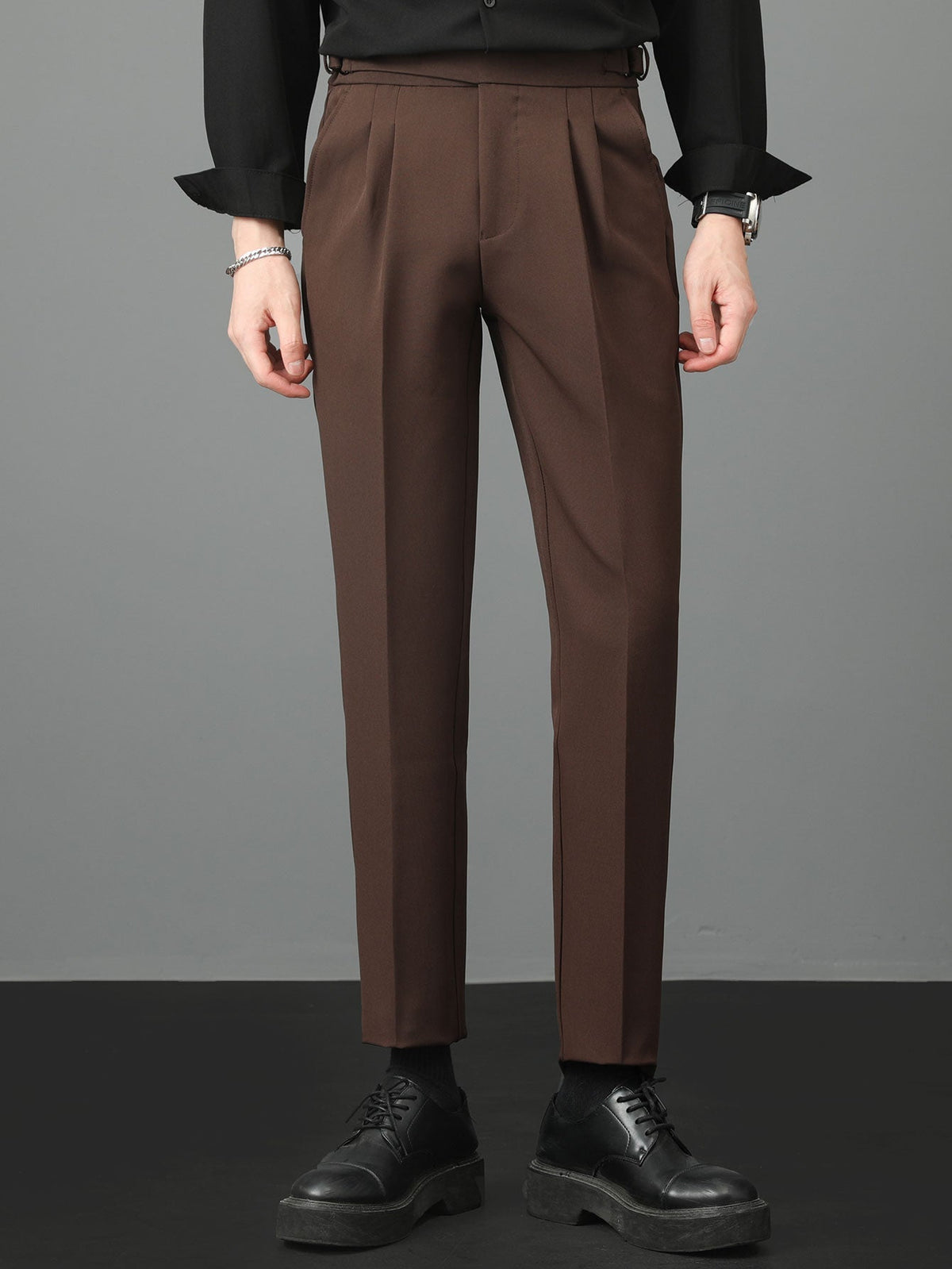 Rene - High Waist Slim Fit Trousers