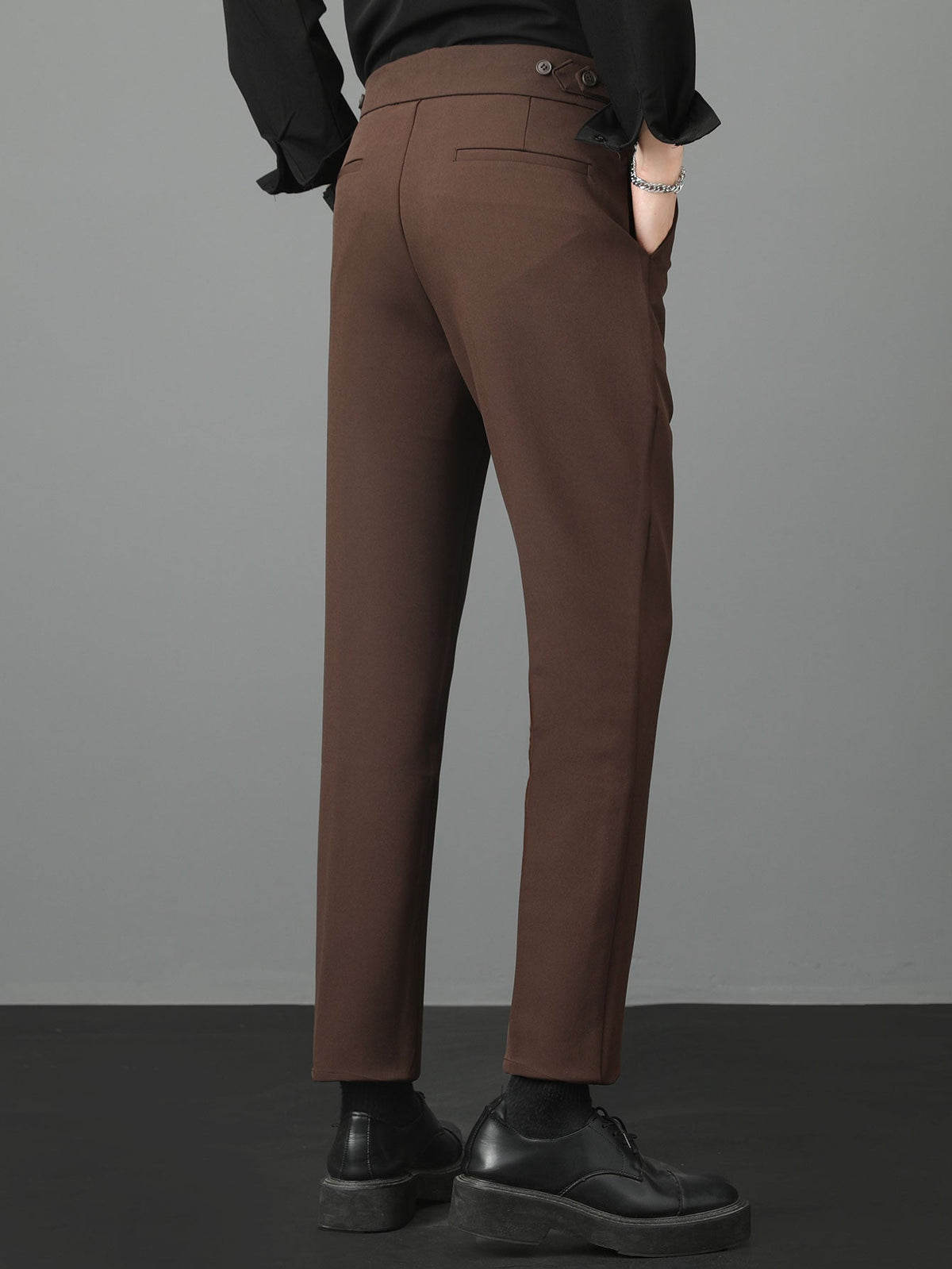 Rene - High Waist Slim Fit Trousers