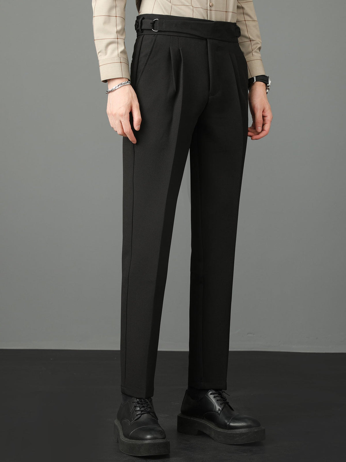 Rene - High Waist Slim Fit Trousers