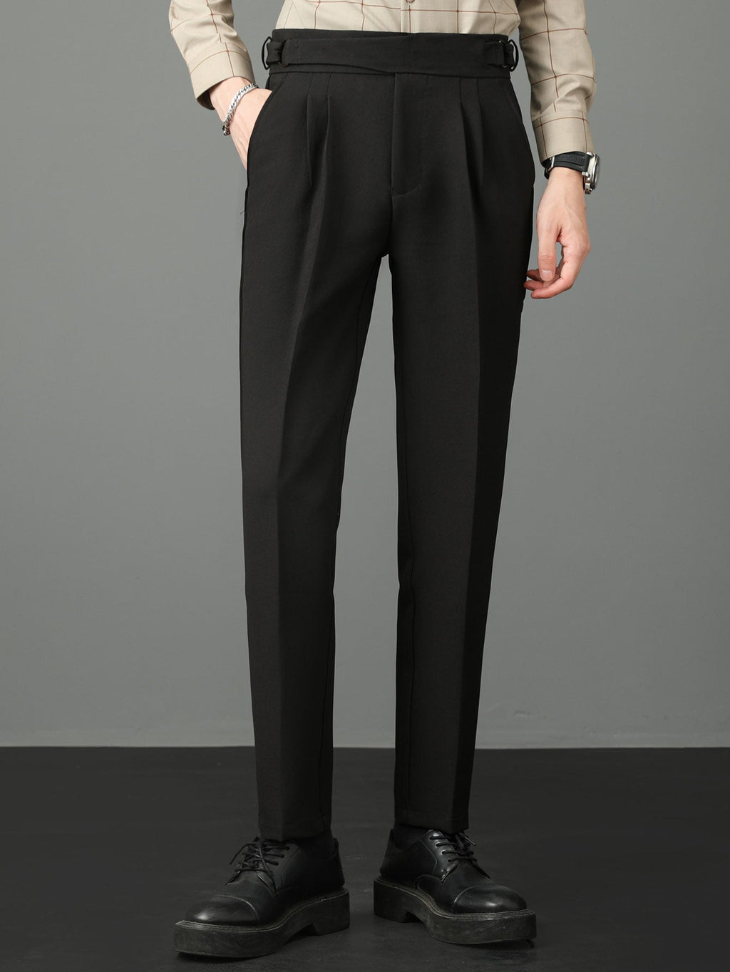 Rene - High Waist Slim Fit Trousers