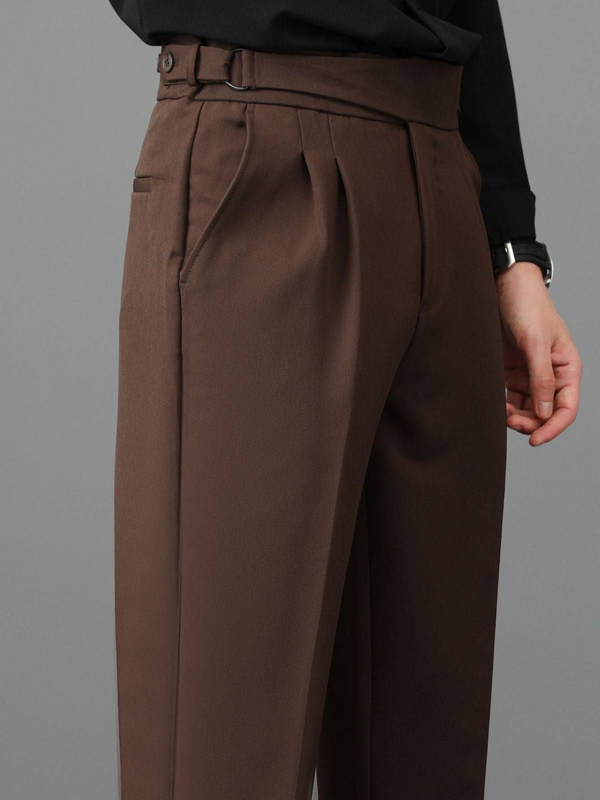 Rene - High Waist Slim Fit Trousers