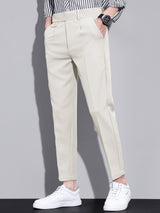Andre - Slim Fit Cropped Trousers