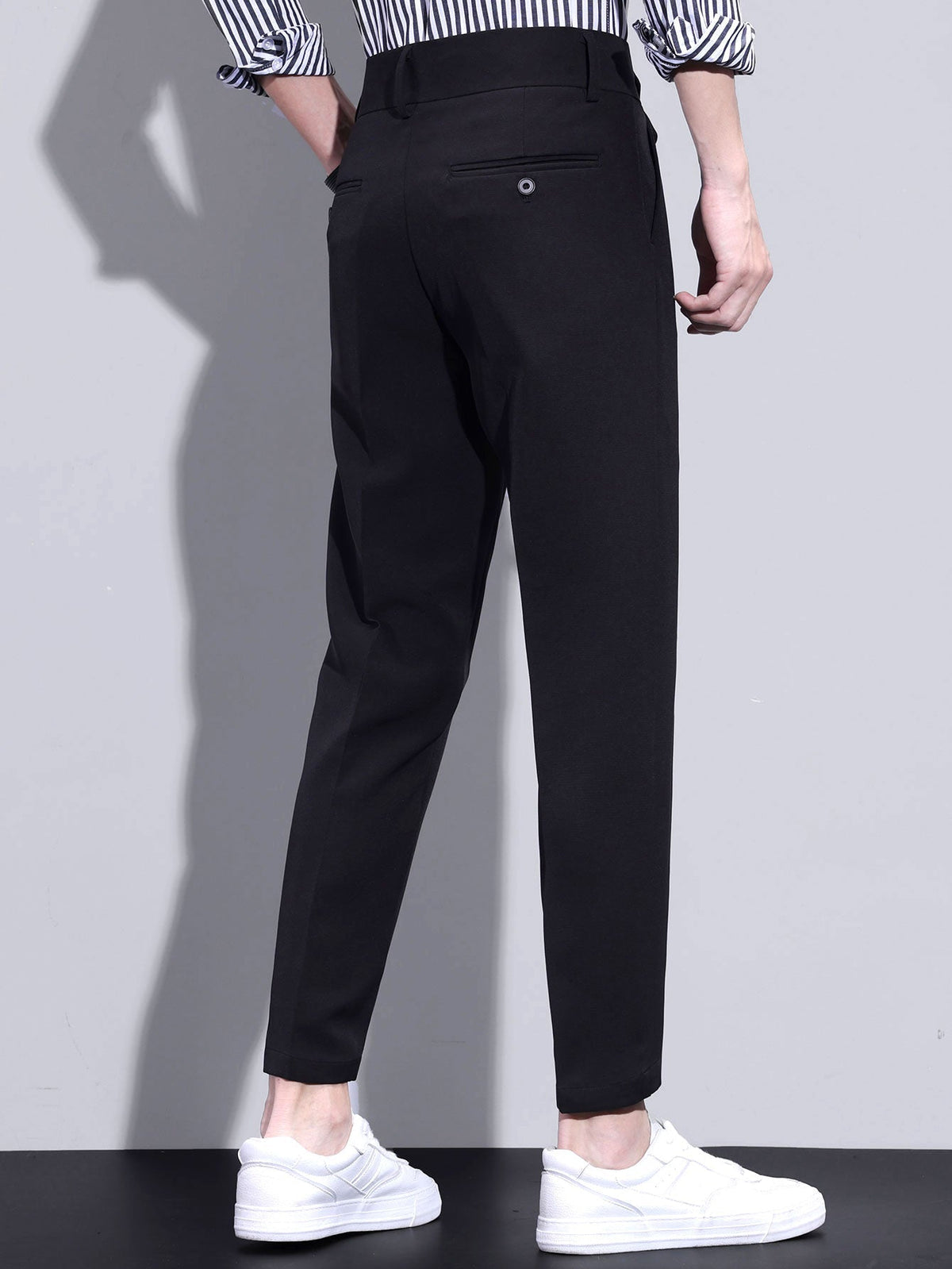 Andre - Slim Fit Cropped Trousers