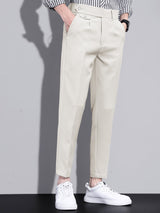 Andre - Slim Fit Cropped Trousers